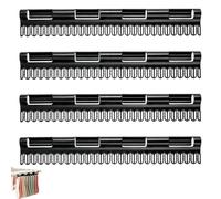 LEIIERUY 4 Sockenhalter Wäscheständer: Praktisch, Robust, 32x5 cm, Nero, per Calze e Piccoli Capi