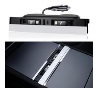 Leikaendi Caricabatterie USB per auto per console centrale Tesla con cavi retrattili a ricarica rapida Accessori per docking station per caricabatterie per telefono (per modelli Y 2025-2026 e modello