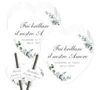 Leikedun 100 Pezzi Etichette Scintille Luminose Matrimonio Cartoncino Etichette Stelline Scintillanti Matrimonio Cartoncini Biglietti per Nozze Sposi Promessa Anniversario Fidanzamento Decorazioni