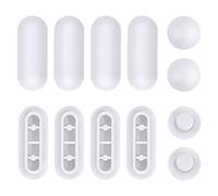 12 Pezzi Gommini per Copriwater Originale, Paracolpi per Sedili WC, Paracolpi in Plastica per Copriwater, Universale Ammortizzatore per Tampone Anti-Rumore del Sedile del Water, Bianco