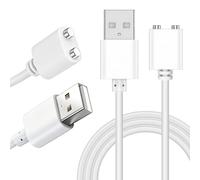 Leikedun 2 cavi di ricarica USB magnetici universali da 7 mm per massaggiatori, torcia, detergente per il viso, smartwatch e altro ancora, cavo di ricarica magnetico a 2 pin, cavo di ricarica di