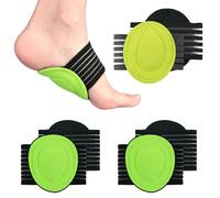 Leikedun 3 paia di supporti per arco plantare, cuscinetti a compressione per fascite plantare, supporto per fascite plantare, supporto per piede, sollievo dal dolore e dolore ai piedi piatti, sperone