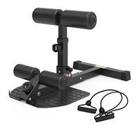 leikefitness Deep Sissy Squat Bench Core Training - Attrezzatura multifunzione per gambe a casa, palestra, colore nero 8500