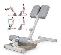 leikefitness Panca per squat e squat multifunzione deluxe per palestra e allenamento per gambe (beige)