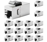 Leikurvo Connettore RJ45 CAT6 Keystone modulo 15 pezzi, 10 Gbps accoppiatore modulo connettore di rete schermato Keystone Jack, RJ45 femmina di rete per prolunga Ethernet cavo di rete
