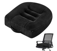 Leikurvo Cuscino per sedia da ufficio, auto, 40 x 40 cm, extra largo, ergonomico, ortopedico, per sedia a rotelle o rialzo per adulti