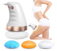 Leikurvo Massaggiatore elettrico anticellulite con 3 colori, testa in tessuto intercambiabile per pancia, gambe, massaggio cellulite, lipedema, massaggiatore per pelle, sollevamento