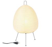 Leikurvo Paralume in carta di riso, lampada da tavolo bianca, lampada da comodino, lampada da terra, lampada da tavolo, paralume con attacco E27, interruttore e lampadina, lampada a sospensione