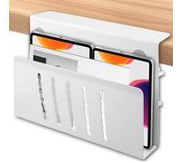 Leikurvo Scrivania laterale per laptop, supporto da parete per laptop, organizer per cassetti, supporto laterale, supporto per laptop, supporto per PC, organizer da scrivania, senza trapano, per
