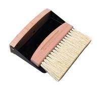 Leikurvo Set di scopa da tavolo, scopa e scopa, mini scopa, scopa e scopa, scopa a mano con paletta, mini scopa da tavolo, spazzola per briciole (colore legno)
