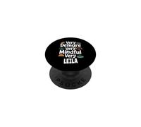 Leila Personalized Very Demure Very Mindful Leila Name PopSockets PopGrip Adesivo