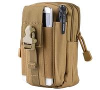 LEILEICAILI La Mini Custodia a Portafoglio Tascabile Portatile for Esterni può Contenere Accendino/Scatola portasigarette, Carta, Denaro, Custodia for Contenitore ID, Cellulare(Khaki)