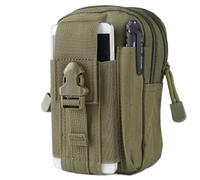LEILEICAILI La Mini Custodia a Portafoglio Tascabile Portatile for Esterni può Contenere Accendino/Scatola portasigarette, Carta, Denaro, Custodia for Contenitore ID, Cellulare(Green)