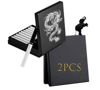 LEILEICAILI Portasigarette da 2 pezzi, scatola portasigarette, accessori for fumatori, contenitore in metallo con capacità 20 for carte e denaro, contenitore antiurto(Black)