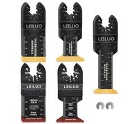 LEILUO 20 pezzi Set di lame per multitool professionale con denti giapponesi in titanio Lame oscillanti universali Accessorio con borsa di conservazione