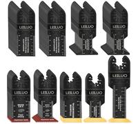 LEILUO Kit di accessori multitool 100 pezzi per legno, chiodi e cartongesso Lame oscillanti universali con sacchetto di stoccaggio Compatibile con DeWalt, Makita, Dremel e altro
