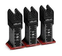 LEILUO Set di 15 lame oscillanti giapponesi per sega oscillante, 70 mm, lame multiuso extra lunghe, per taglio del legno, fai da te, utensile oscillante, accessorio universale compatibile con DeWalt