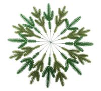 LEIMEND 30 Pezzi Rami di Pino Finti Decorativi in Plastica Rami di Pino Artificiali di Natale per Natale Decorazioni Ghirlande Fai da Te e Ornamenti per la Casa e Il Giardino