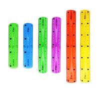 LEIMEND 6 Pezzi Righello Pieghevole Righello Plastica Flessibile Righelli Flessibili, scala centimetri e pollici, per Ufficio Scuola, Cancelleria Studenti (15/20/30CM)