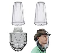 LEIMEND Anti-Zanzara Cappello Cappello Per Zanzariera Cappello Apicoltore con Velo Zanzariera per la Testa Grigio Adatto per la Pesca All'aperto L'escursionismo e il Campeggio All'aperto