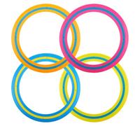 LEIMEND Frisbee Rotondo 4 Pezzi Senston Flying Ring Diametro 25 CM | Disco Rotondo Adatto per Il Divertimento in Piscina in Spiaggia Cortili Delle Scuole Parchi e in Altri Luoghi (4 Colori)