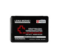 Leina 10007 - Kit Medico per Auto Standard, Nero/Bianco/Rosso