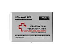 Leina 10008 Kit di Pronto Soccorso Standard per autoveicoli, Bianco/Nero/Rosso