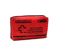 Leina 11000 First Aid Kit Auto, Senza Velcro Compact, Colore: Rosso/Nero
