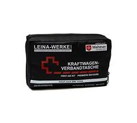 Leina 11014 First Aid Kit Auto, Compact con Velcro, Colore: Nero/Bianco/Rosso