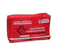 Leina Werke 11056 - Borsa da Viaggio Compact con Gilet Ecoline Senza Velcro, Colore: Rosso/Nero/Bianco