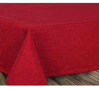 Leinen Optik, Tovaglia Damasco con linee ondulate, rettangolare, ovale, rotonda, dimensioni e colore a scelta, Tessile, bordeaux, Rund 220 cm