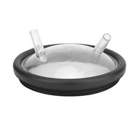 Leinggg Coperchio della Benna di mungitura - Coperchio e Guarnizione di plastica Trasparenti del Secchio del Latte per la mungitrice Coperchio Aperto Due