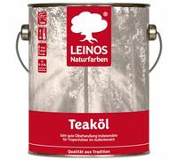 Leinos 223 Olio per teak per esterni 2,5 | Appositamente progettato per tutti i legni non trattati o oliati | Recinzioni, pergolati, attrezzi da gioco per bambini, terrazze in legno