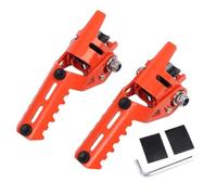 LEINOX Poggiapiedi per Moto Pedane Poggiapiedi per Moto per R1200GS LC R1250GS R1200 GS R 1250 GS NC750X Moto Highway Pedane Anteriori Poggiapiedi Pieghevoli Morsetti(Orange)