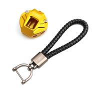 LEIOSHOP Coprichiave per motocicletta Guscio chiave Per SUZUKI GSX-S750 GSXS750 GSXS 750 GSX-S 750 Portachiavi Con Stemma Ricamato Per Moto(1 set Gold)