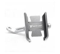 LEIOSHOP Porta Cellulare Moto Per MT03 MT07 MT09 MT10 MT25 MT 03 07 09 Supporto Per Cellulare Da Moto Navigatore GPS Specchietto Retrovisore Staffa Per Manubrio(Mirror Silver-MT10)