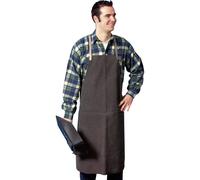 Unbekannt No Name Grembiule sconosciuto in pelle spaccata con incrocio in pelle, grembiule da saldatura, ca. 80 x 100 cm