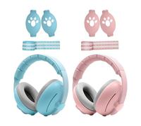 LeiseParaorecchie per bambini - Riduzione del rumore ABS, archetto regolabile, assorbimento acustico 25 dB, design portatile e leggero | Copertura protettiva per le orecchie per dormire, studiare