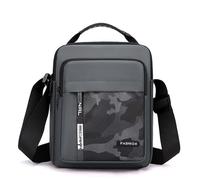 Leisofter Borsa a tracolla da uomo, borsa a tracolla da lavoro, da uomo, elegante valigetta per ufficio/viaggio/università, in nylon, impermeabile, tasca sul petto, business