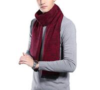 Leisofter Men's Cashmere Sciarpa Classic Houndstooth Plaid Tempo libero Business Neckerchief