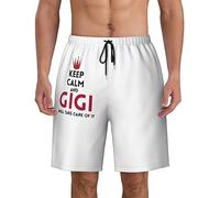Leisure Pantaloncini Spiaggia Keep Calm And Gigi Will Take Care of It Swim Shorts Uomo Morbido Surf Pantaloncini per Surf Piscina Vacanza L