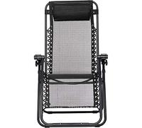 Leisure Zone Sedia GRAVITY gravità Zero Sdraio da Giardino Poltrona Relax Pieghevole Reclinabile Tessuto in Textilene, Mare Spiaggia Piscina Arredo Esterno