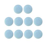 Leisurealeaneag 10 bottoni rivestiti in tessuto, per cucito, scrapbooking, azzurro, 2 cm, 10 pezzi