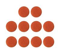 Leisurealeaneag 10 bottoni rivestiti in tessuto, per cucito, scrapbooking, colore arancione, 2 cm, 10 pezzi