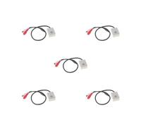 Leisurealeaneag 5 set di microfono per telecamera CCTV regolabile audio/monitor audio RCA 3,5 mm connettore