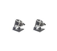 Leisurealeaneag Set di 2 supporti per fresatrice elettrica in alluminio, compatto, impermeabile, riutilizzabile, con base inclinabile, con manico flessibile
