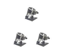 Leisurealeaneag Set di 3 supporti per fresatrice elettrica in alluminio, compatto, impermeabile, riutilizzabile, con base inclinabile, con manico flessibile