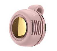 Leisurealeaneag Ventilatore elettrico portatile con clip USB, ventola di raffreddamento silenziosa per palestra, viaggi, interni ed esterni, rosa, 7,4 x 6,5 x 5 cm