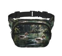 Leisurely - Marsupio unisex con motivo anatroccolo alla moda, borsa messenger da viaggio e sport