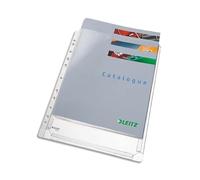 LEITZ 10 buste forate c/soffietto 22x30 in pvc leitz